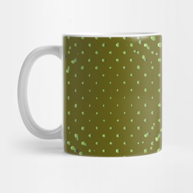 green dot gradation by blue orange abstract